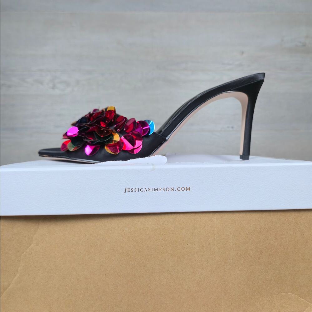 Jessica Simpson Palora Mule Heels Size (.5 NEW - Picture 6 of 13